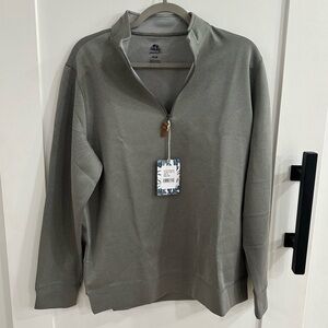 NWT Havana Jim Men’s 1/4 Zip Pullover Light Gray Heather Size M